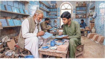 خاطره رنگ آبی‌ مولتان و میراث صنایع‌دستی پاکستان امروز